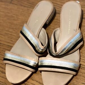 Loeffler Randall Women's Slide Sandals - Gold, Silver, and Black